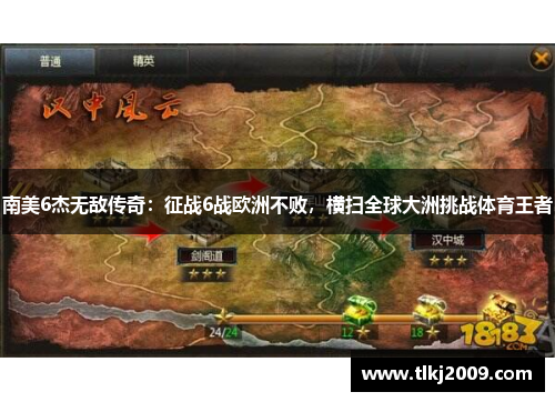 南美6杰无敌传奇：征战6战欧洲不败，横扫全球大洲挑战体育王者